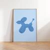 Poster Stampabile Arte Murale Cane Palloncino Rosa Poster Preppy per Decorazione Camera da Letto Poster per Adolescenti per Stanza Dormitorio Poster con Stampa di Cane Appartamento Universitario