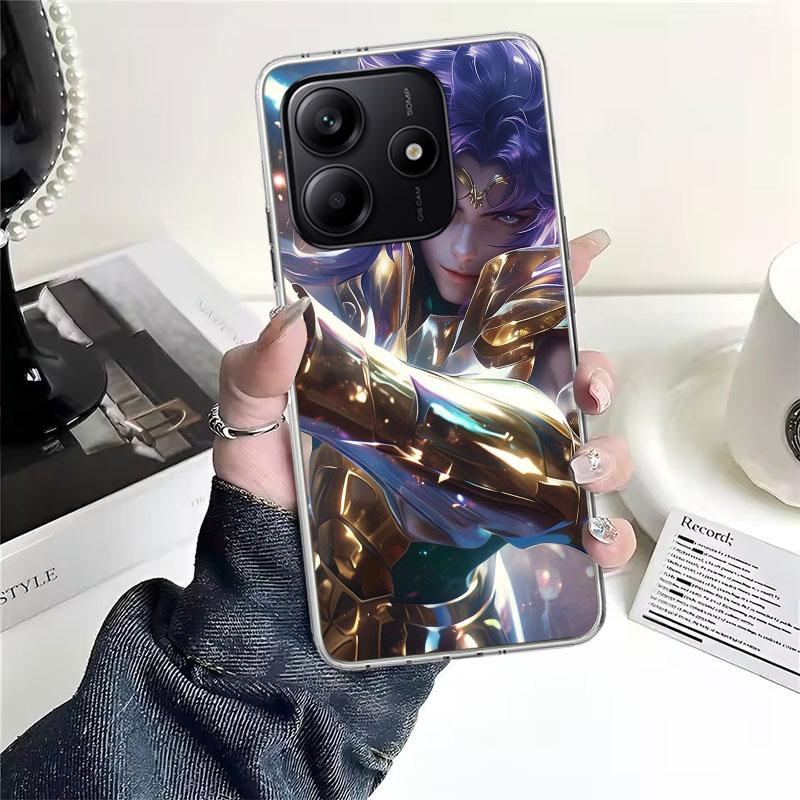 Saint Seiya Cool Soft Phone Case For Xiaomi Redmi Note 15 14 14S 13 12 Pro Plus 12S 11 11S 11E 10 10S 11T 5G Fundas Coque Redmi