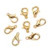 200Pcs Lobster Clasp Sturdy Zinc Alloy 0.5x0.2in Simple Multi Purpose Lobster Claw Clasps Gold