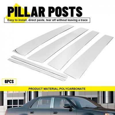 6X Chrome Pillar Post Kit For 00-11 Cadillac Deville/DTS Door Trim Piano Cover K