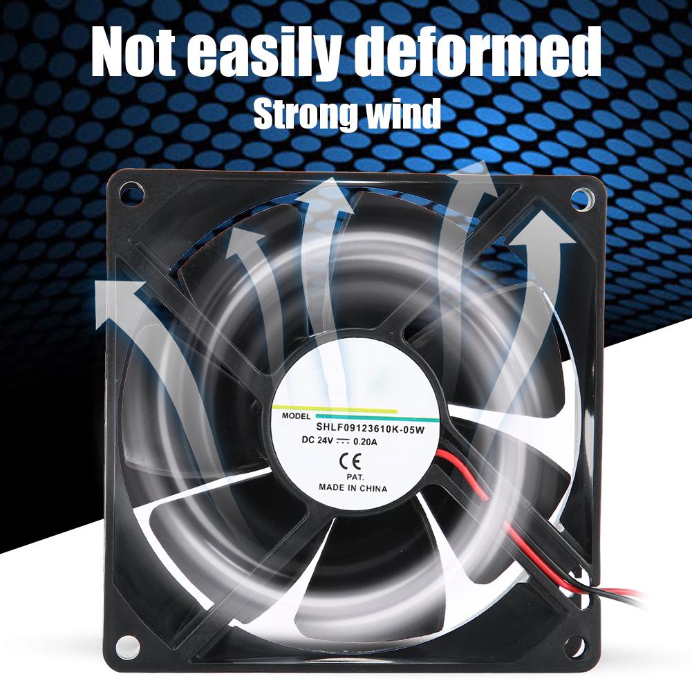 Fan 24V 0.20A 9cm Double Balls Cooling Fan for Frequency Converter   Electric Welding Machine
