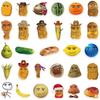 58Pcs Robloxs Face-Winning Smile-Chicken Nugget Meme Series Stickers Waterproof Decorative For Water Cup Phone Case Stickers