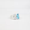 Swiss Blue Topaz Gemstone 925 Sterling Silver Boho Jewelry Ring For Women Gift CZR-3-1