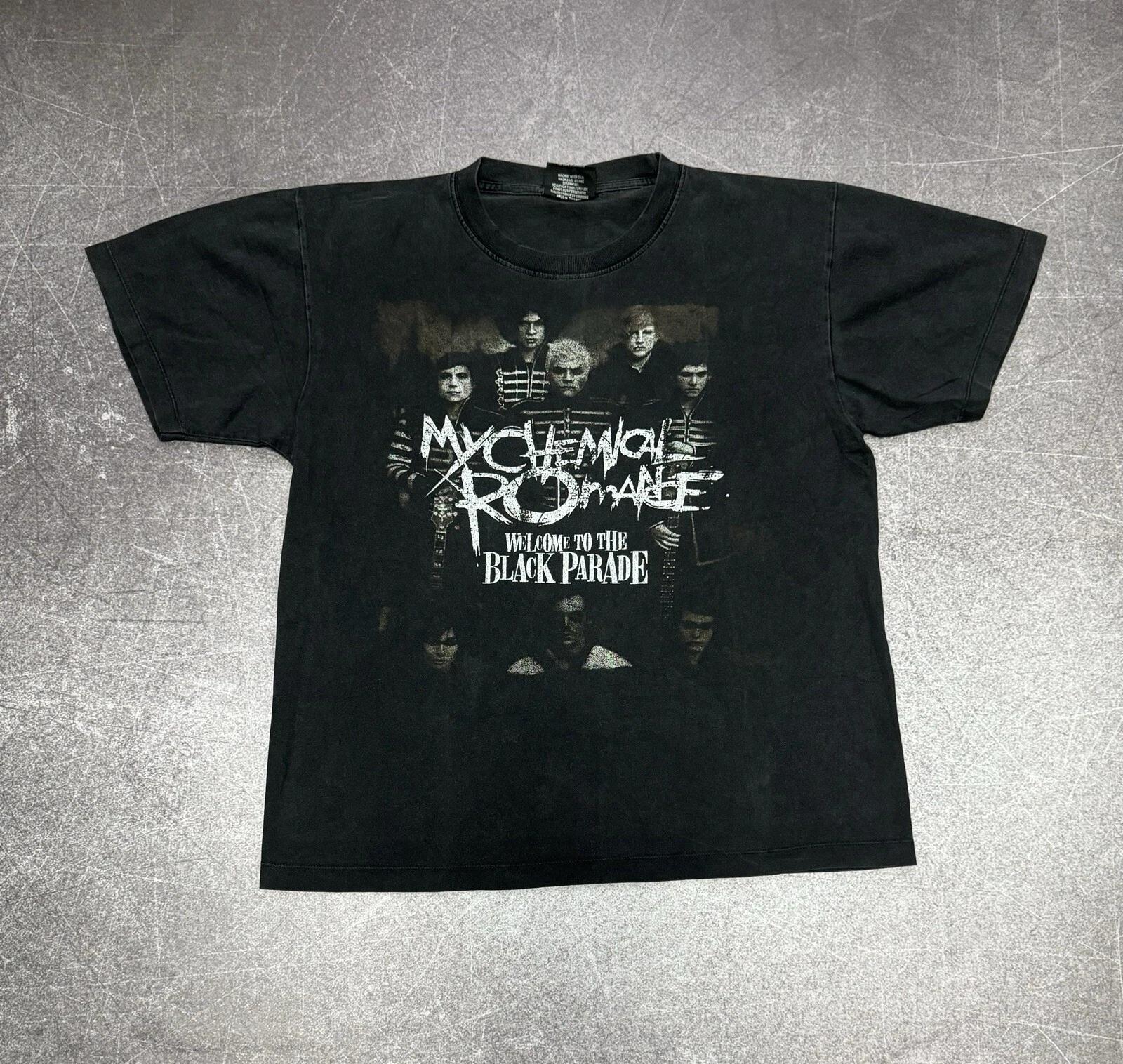Винтажная футболка My Chemical Romance Black Parade ВЫЦВЕТШАЯ 4XL
