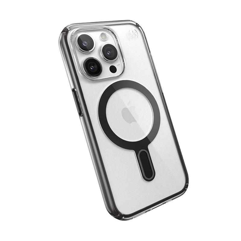 Speck Presidio Perfect-Clear Clicklock & Magsafe - Etui Iphone 15 Pro (Clear / Frosted Black / Slate Grey)