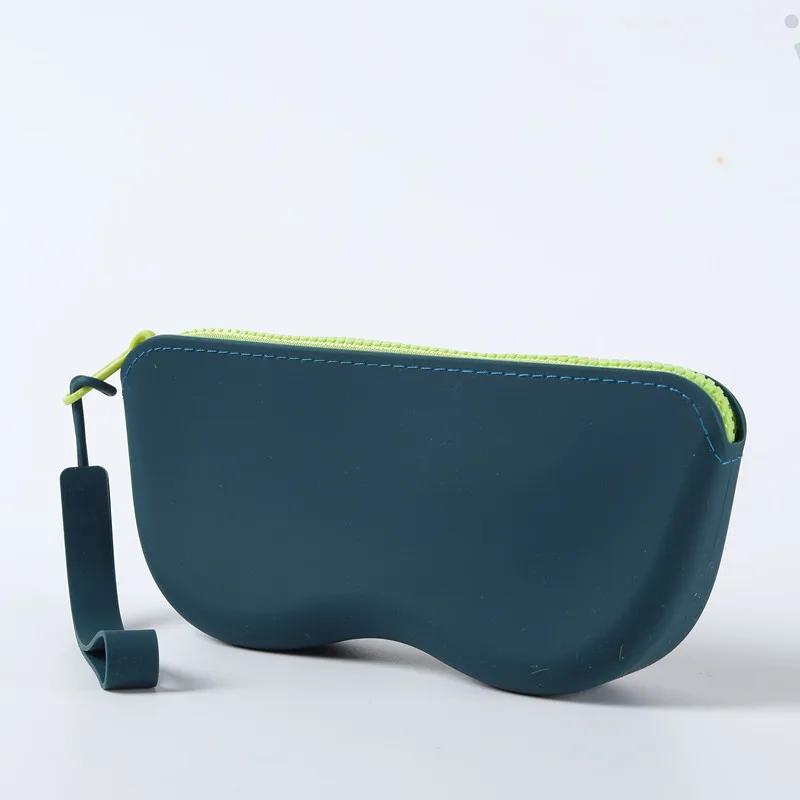 1PC Car Glasses Case Waterproof Silicone Carrying Case for Eyeglasses and Contact Lenses,Suitable for Men and Women eye contacts