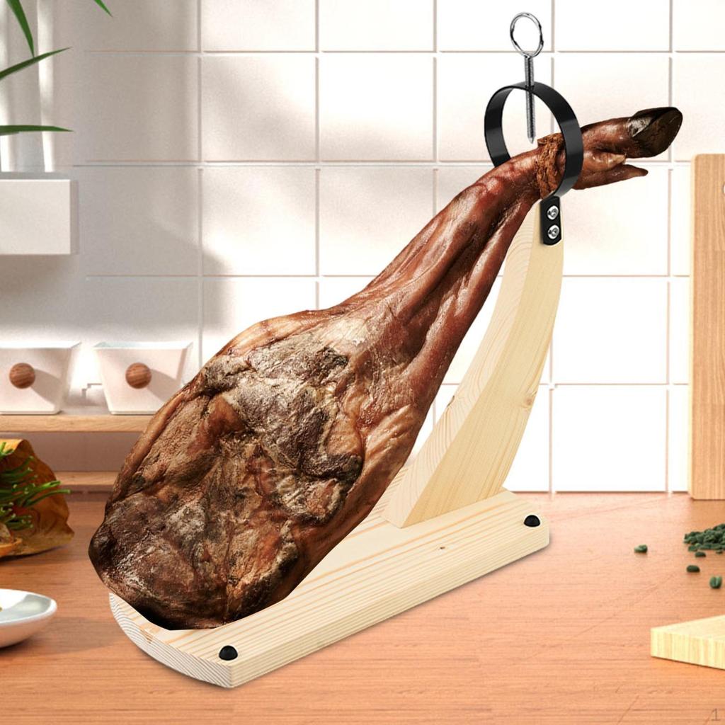 Skinkestativ Stall Kjøkken Gadgets Brakett Spansk Treholder for