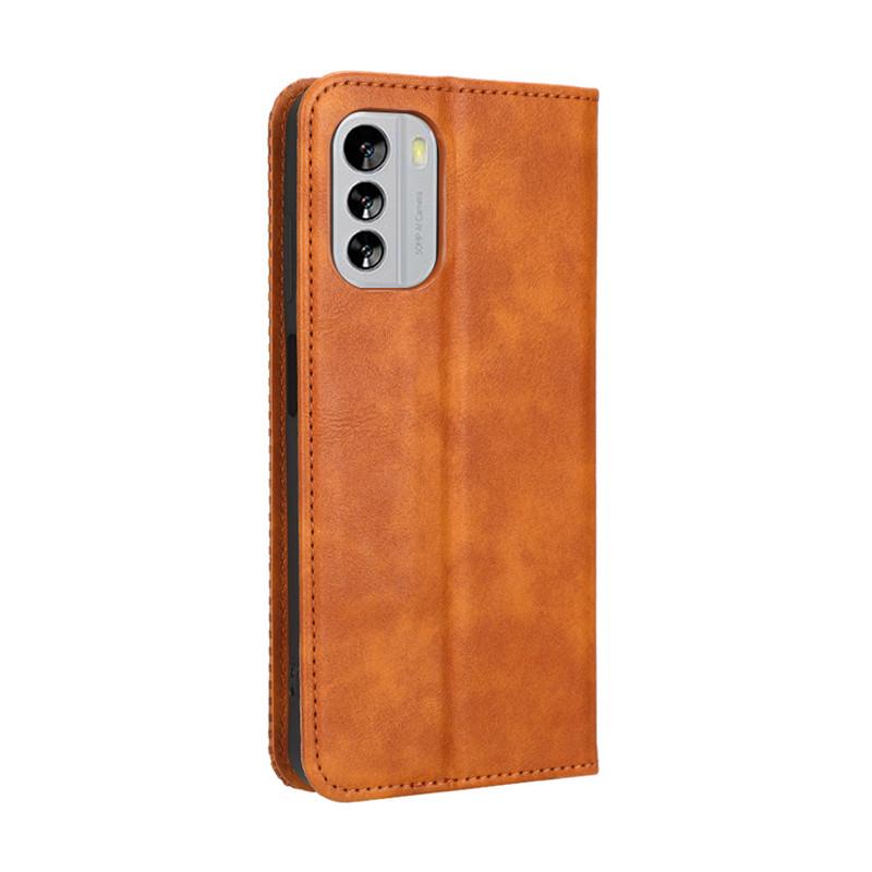 Nokia G60 5G Magnetic Flip Leather Case with Card Slot, Retro Design
