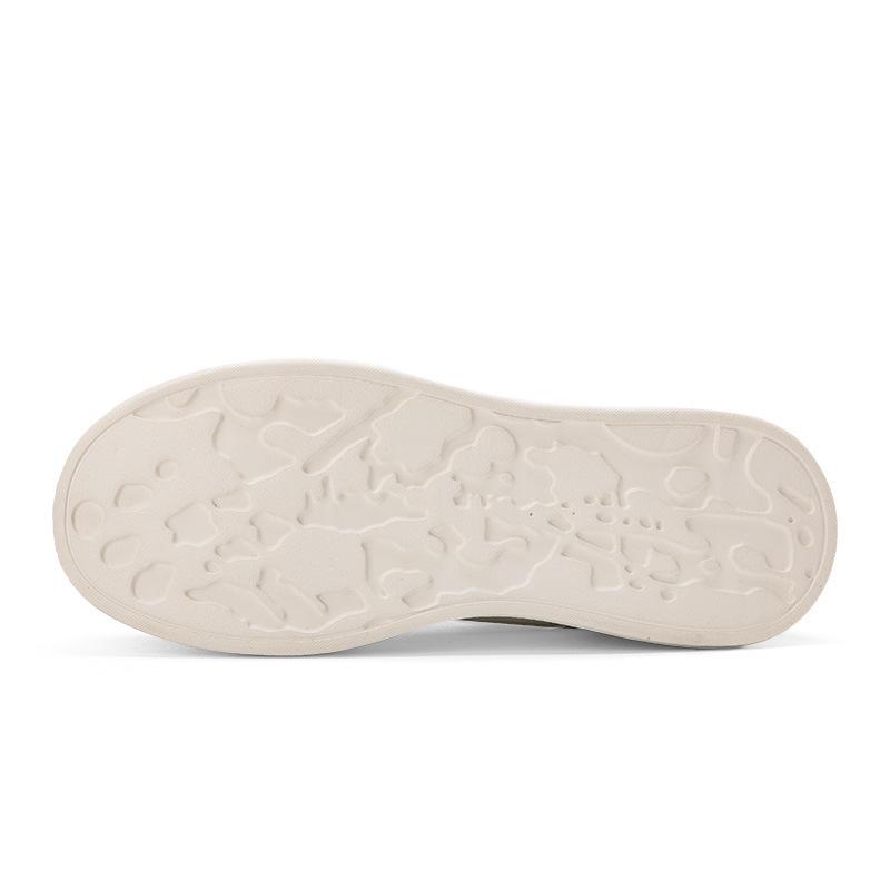 2025 new white shoes women's muffin shoes spring and summer new versatile lightweight thick soles increase height leisure sports board shoes women's