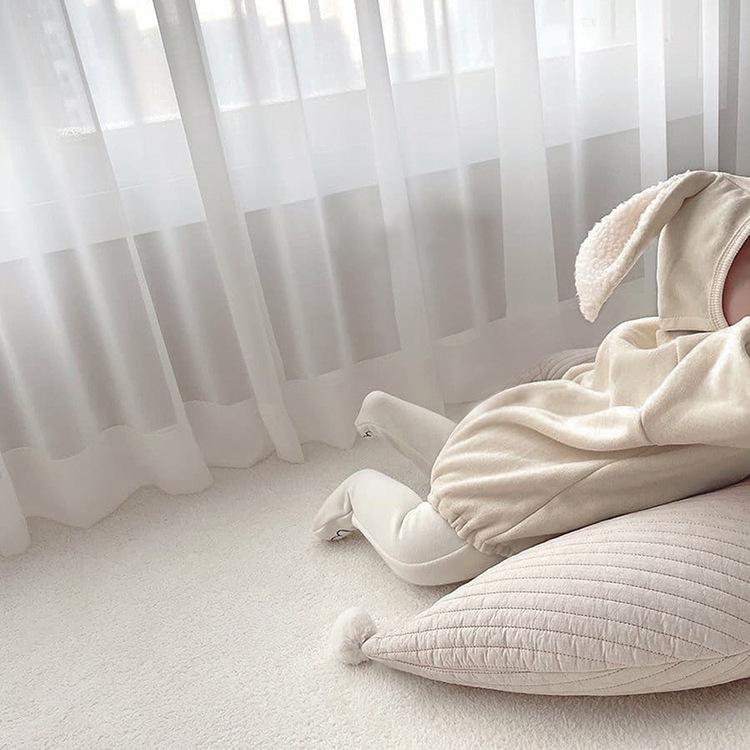 Tuta in Velluto Caldo Autunnale per Bambine e Bambini - Body a Manica Lunga per Gattonare
