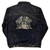 Queen Unisex Adult Crest Cotton Denim Jacket