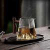 Square Bottom Snow Mountain Heat-Resistant Glass Fair Cup Tea Pitcher with Wooden Handle Chahai Kung Fu Tea Divider Tea Set Acce