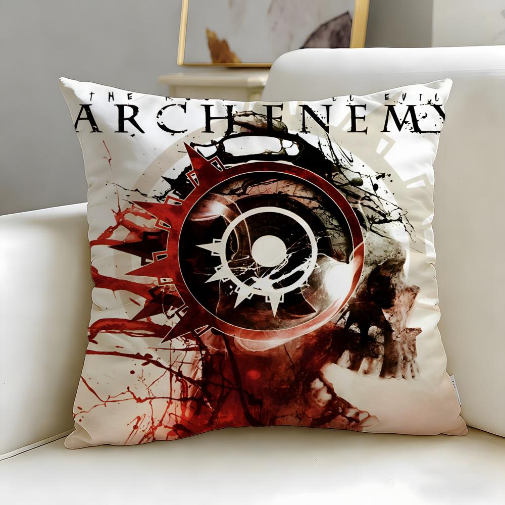 classic band Arch Enemy Cushion Cover Soft EasyWash Pillow Case Versatile for Couch Bed Travel and Office