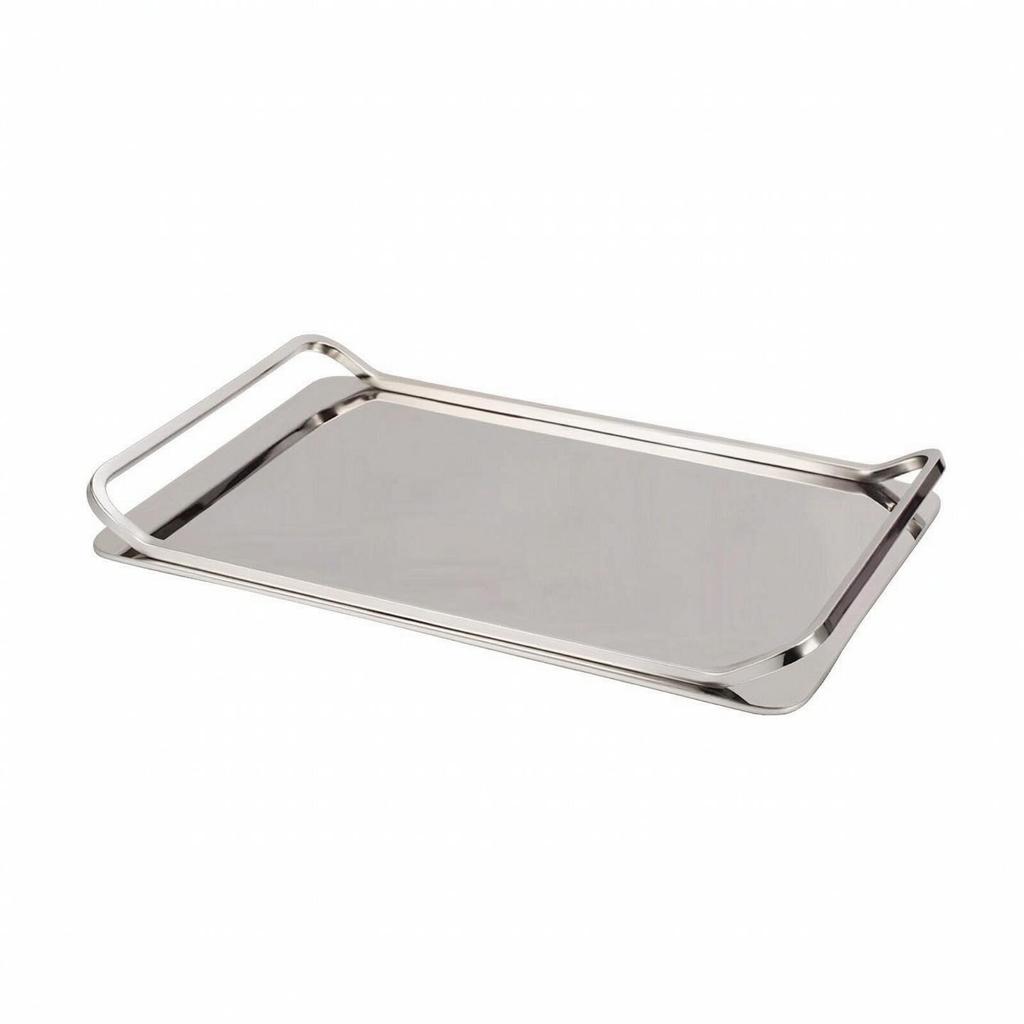 Countertop Organizer Modern Rectangular Stainless Steel Tray Sleek