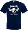 Unisex Shirt Cotton Oversize Large Size Nazareth Love Hurts Hard Rock Band All Colors All S