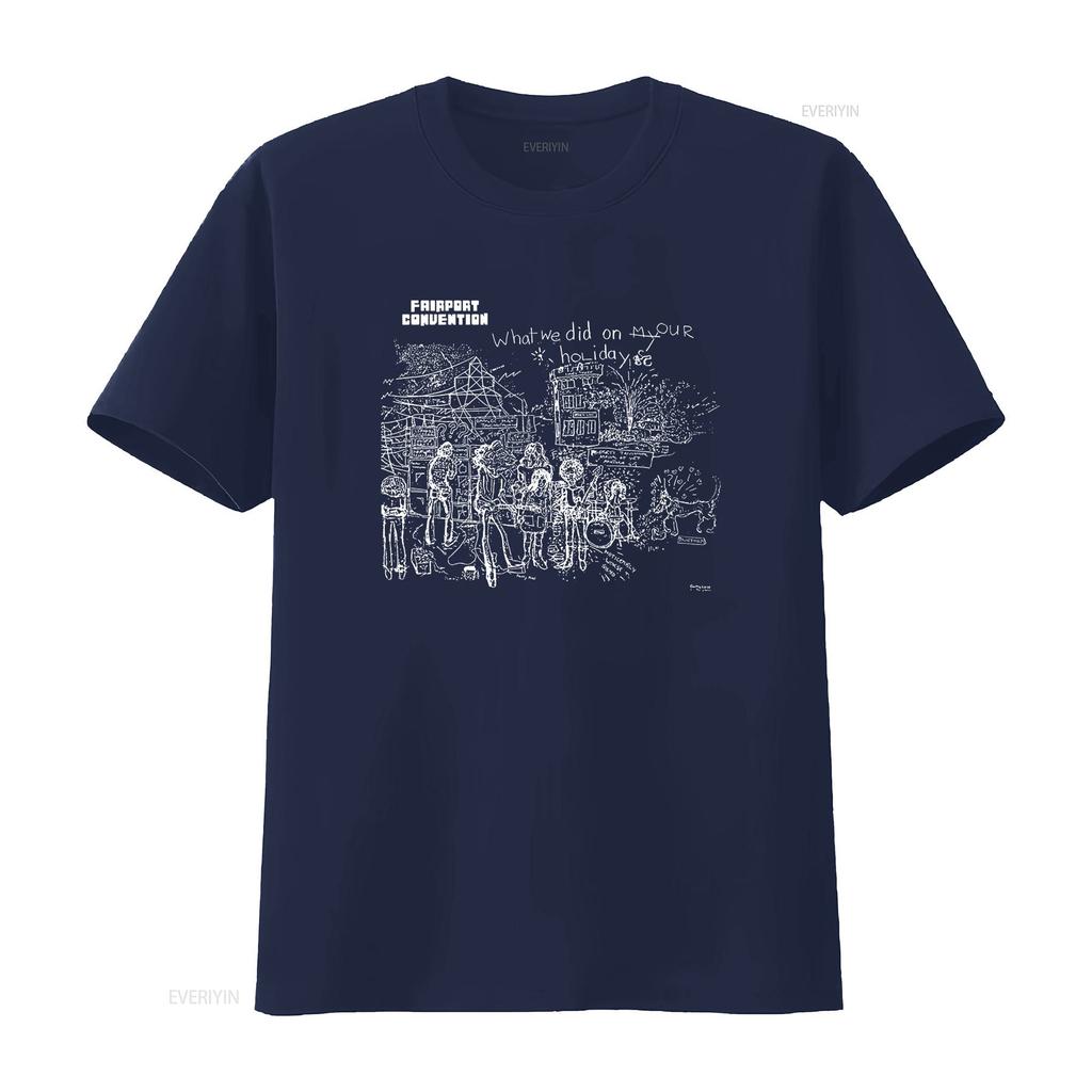 What We Did on Our Holidays Fairport Convention Folk Music Eastern Rain T Shirt vintage Washed Top For Everyday Wear graphic