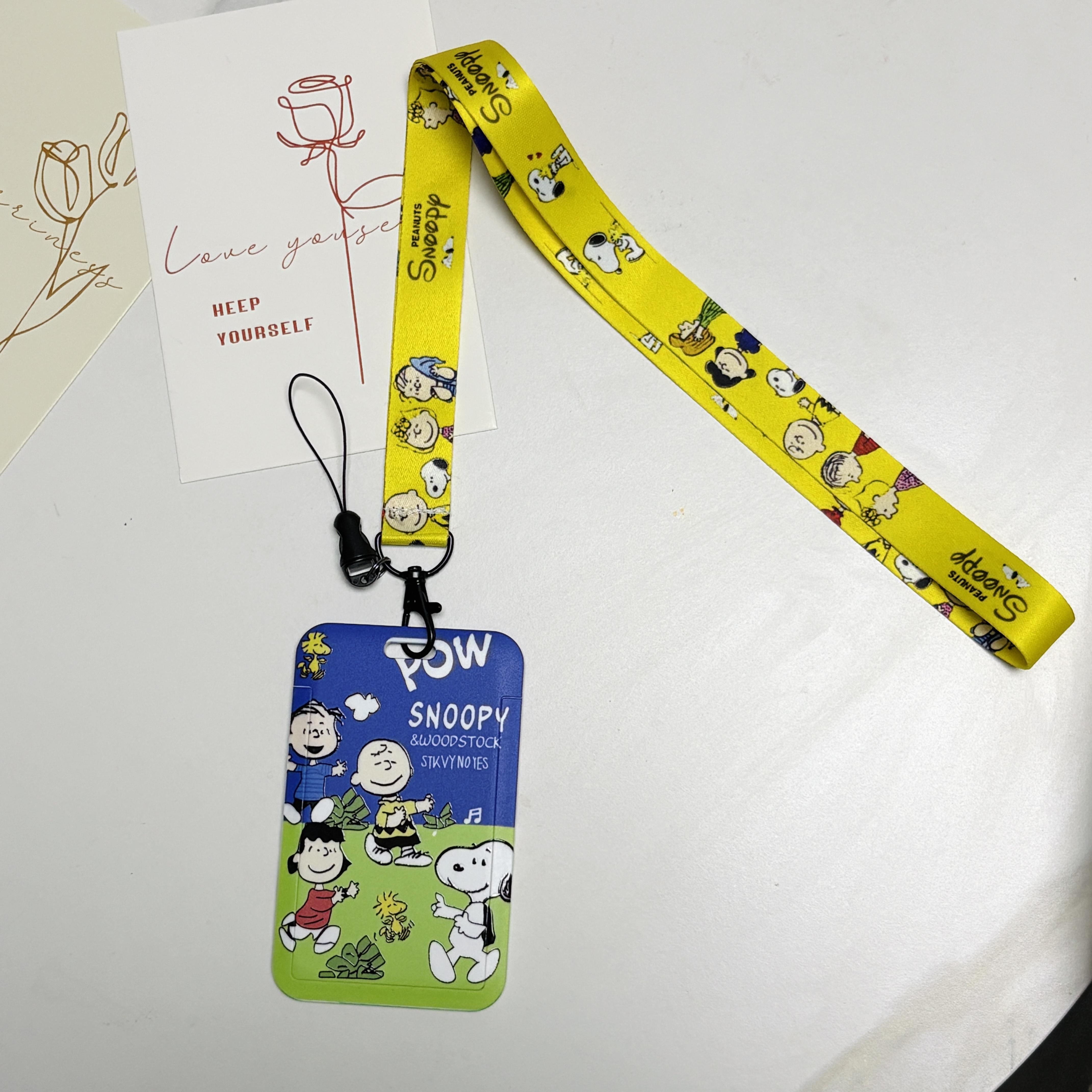 

Anime Characters Card Holder Lanyards Keys Neck Strap Badge Keychain Credit Bus Cover Hang Rope Lariat Lanyard ID Carry Mini Lightweight Portable Cute