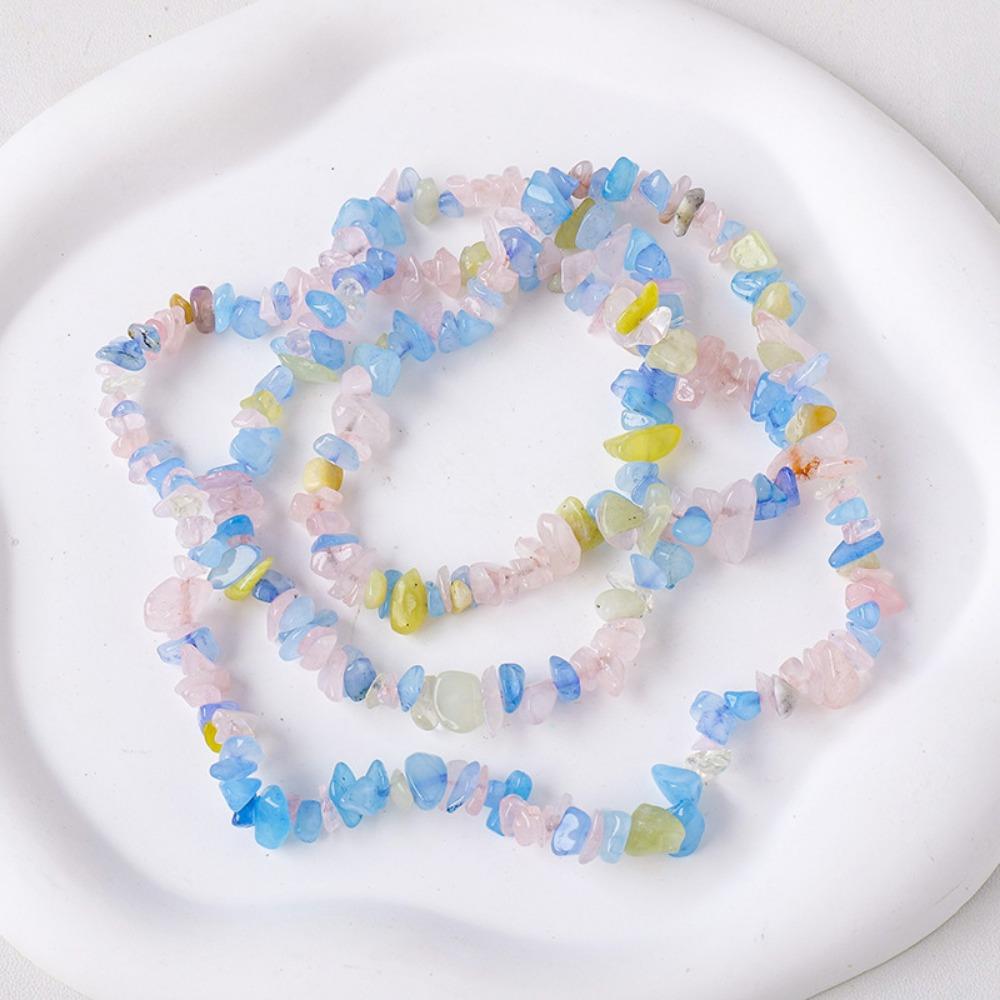 Naturweißes Pulver, gelber Amethyst-Bruchstein, Halbfertigprodukt, DIY, Farbige Kristallsteine, lose Perlen, Schmuckzubehör