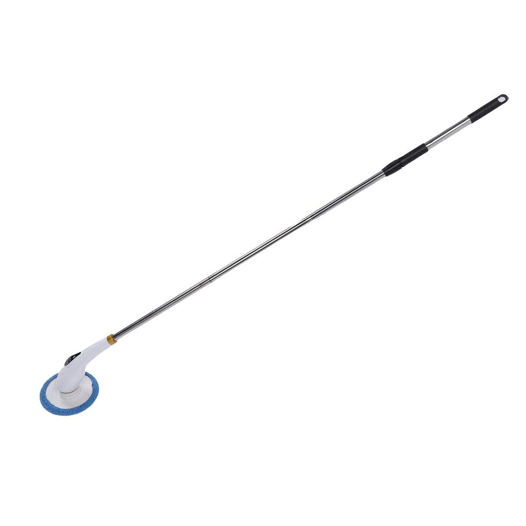 Electric Rotating Scrubber Cordless Cleaning Brush Water Proof Bathroom Cleaner with 8 Replaceable Heads Long Handle