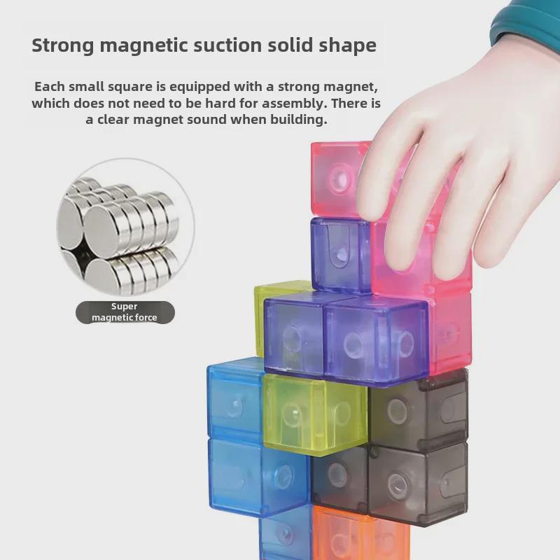 Magnetic Building Blocks: Soma Cube & Geometry Puzzle for Kids