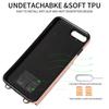 Per iPhone 6/6s/6Plus/7/8,7Plus/8Plus,iPhone SE (2020/2022) Tracolla Corda Anello Staffa Design Porta Carte Slot Copertura con Texture Litchi Custodia per Telefono