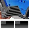 2pcs Black American Flag USA Sticker Decal for Car 3D US American Flag Emblem Decals for Trucks 5" X 3" for For Car Motorcycle