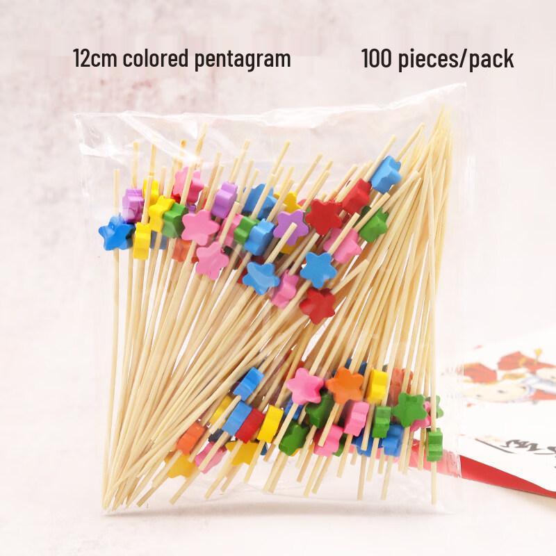 ZISIZ Disposable Bamboo Fruit Picks