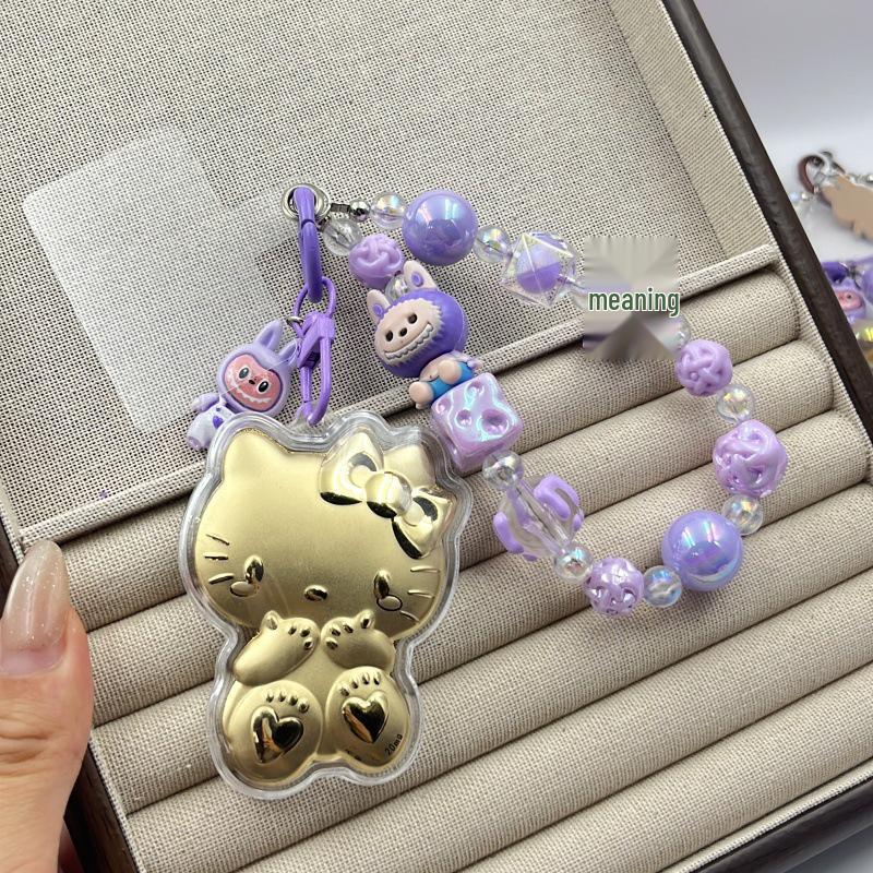 20mg Pure Gold Wealth-Attracting Cat Pendant Keychain - Gold Gift for Girlfriend