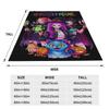 HUNTRIX Kpop Demon Hunters Halloween Witches  Blanket  Children Plush Throw Blanket Couch Bed Flannel Bedspread Sofa Bed Cover