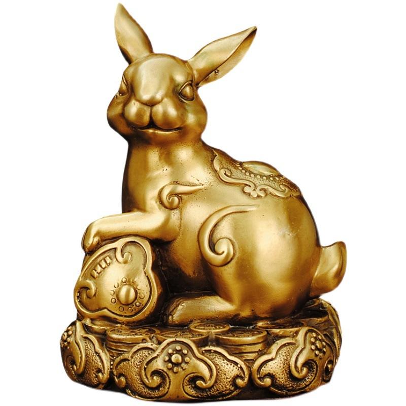 Pure Copper Zodiac Figurines Rat Ox Tiger Rabbit Dragon Snake Horse Sheep Monkey Rooster Dog Pig Animal Blessing Lucky Charms Cr