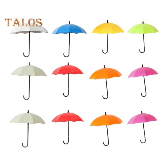 Umbrella Wall Hooks Purse Key Hangers Simple Installation Multi-Color Versatile 3D Adhesive Decorative Hanging Hooks
