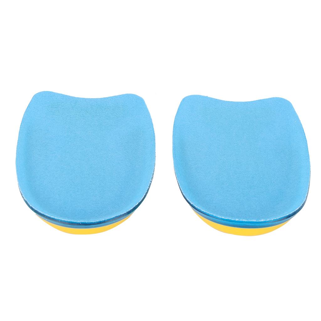 Heel Support Cups Shock Absorption Elastic Heel Pad Breathable Half Heel Insole for Pain Relief