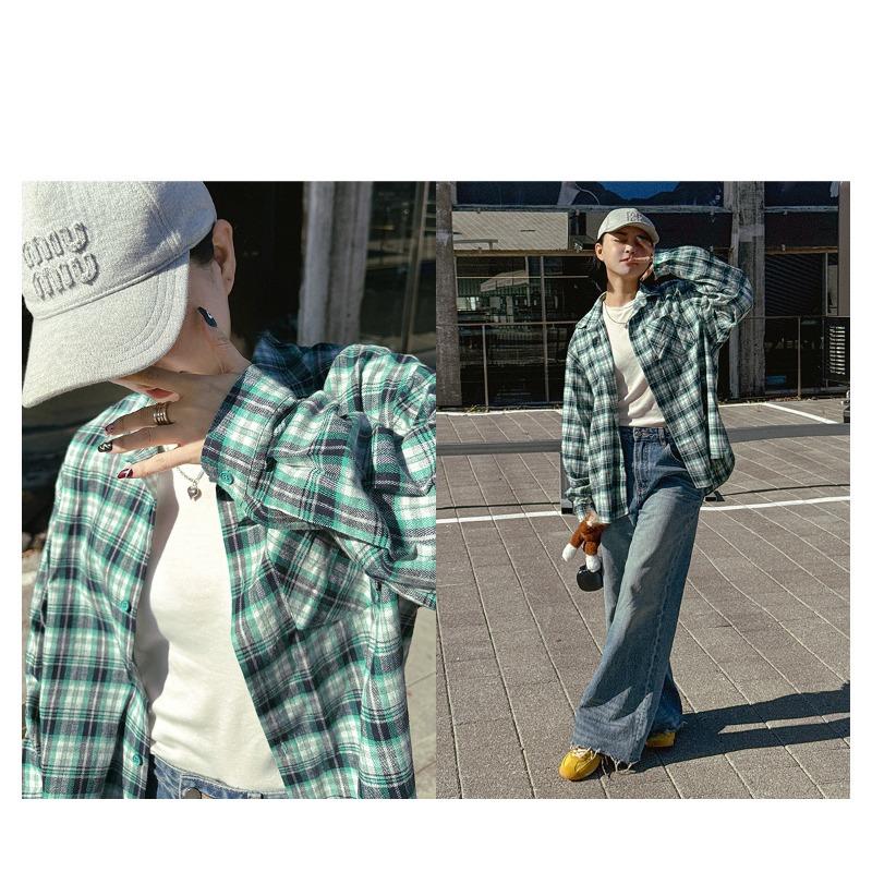 Boys Plaid Long Sleeve Shirt Casual Spring Kids Top