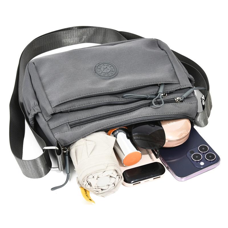 Multi-Pocket Casual Shoulder Bag for Women Fashion Crossbody Messenger Bag with Zipper KTB
