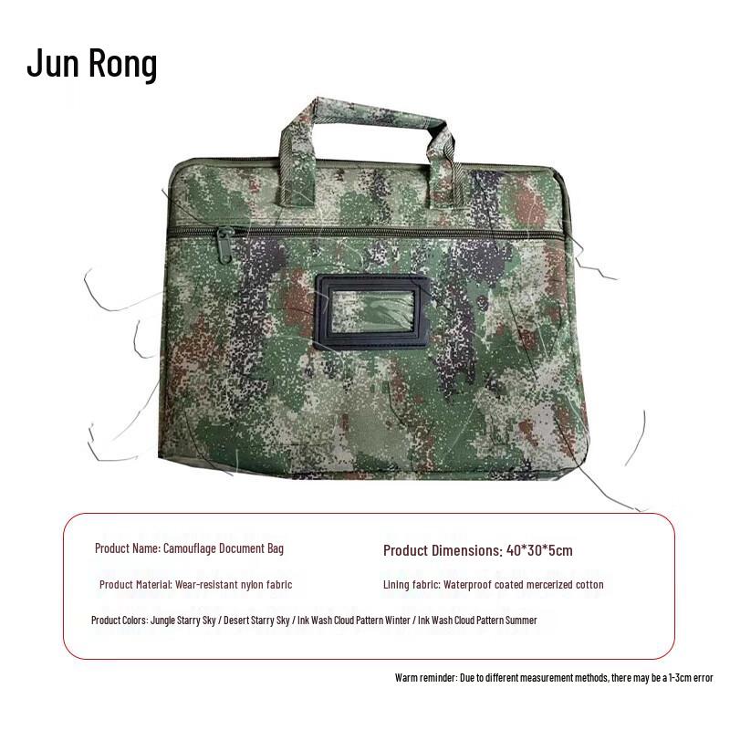 Junrong Camouflage Briefcase Laptop Bag