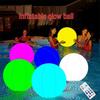 16-Color LED Remote-Controlled Inflatable PVC Christmas Festival Beach Ball