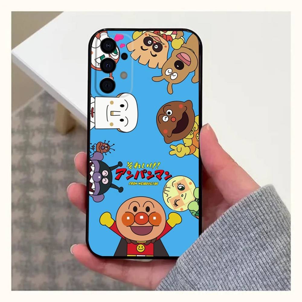 Manga A-Anpanman Cute Phone Case For Samsung Galaxy A20,A21s,A22,A31,A32,A52,A53,A72,73,A80,A91 Soft Black Cover