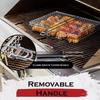 Large Capacity Flat BBQ Grill Basket Mesh Cage Grill With Secure Locking Handle