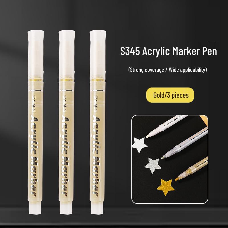 Gold Silver White Kids' Doodling & Drawing Acrylic Paint Marker Pen