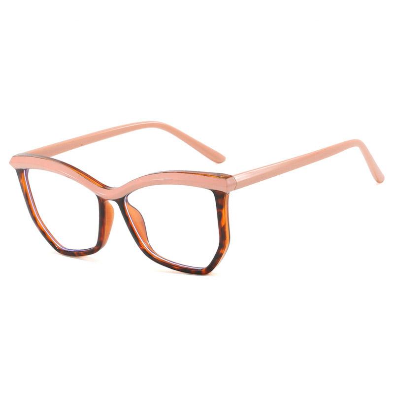 

Неправильные многоугольные брови, плоское зеркало, защита от синего света, оправа для очков «кошачий глаз», модная оправа для повседневной носки 1027