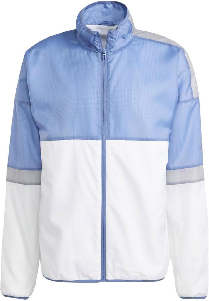 Adidas M TENNIS TEAM Tricolor Back Wind Crew Size M Jacket, Blue/White,