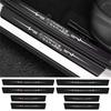 4pcs Carbon Fiber Decals for MG ZS GT ES 6 ZS GS HS Gundam Parts Car Door Sill Protector Plate Threshold Stickers Accessories UYW9