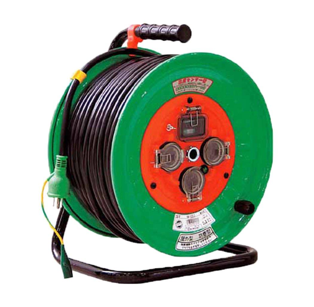 

Nichido Electric drum with rainproof earth leakage breaker NWEB53
