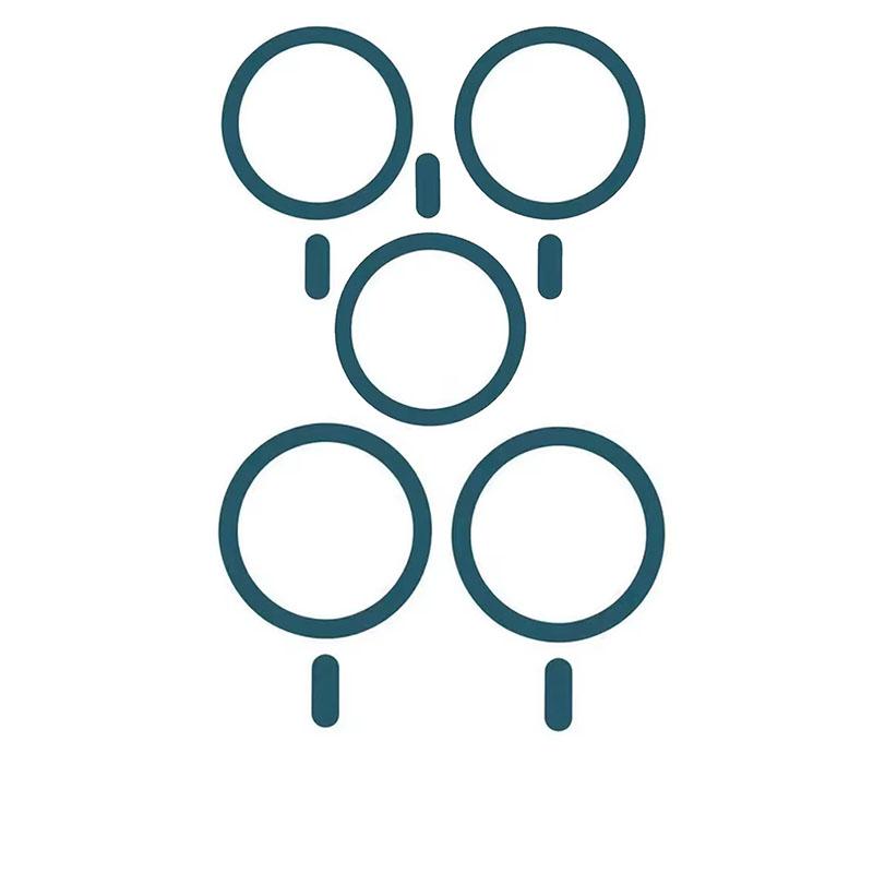 5/3/1PC for Magsafe Magnetic Plate Ring Universal Metal Sticker Support Wireless Charger Metal Plate Sheet for Magnet Car Holder