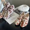 Fashion High Quality Faux Suede Ballet Flats Women Fashion Leopard Shallow Mary Jane Shoes Comfortable Round Toe Brand Designer Shoes