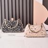 Black Handbag Beading Vintage Women's Party Bags Luxury Brands Wholesale Clutch Pearl Hasp Crossbody Bags Fashion Handmade