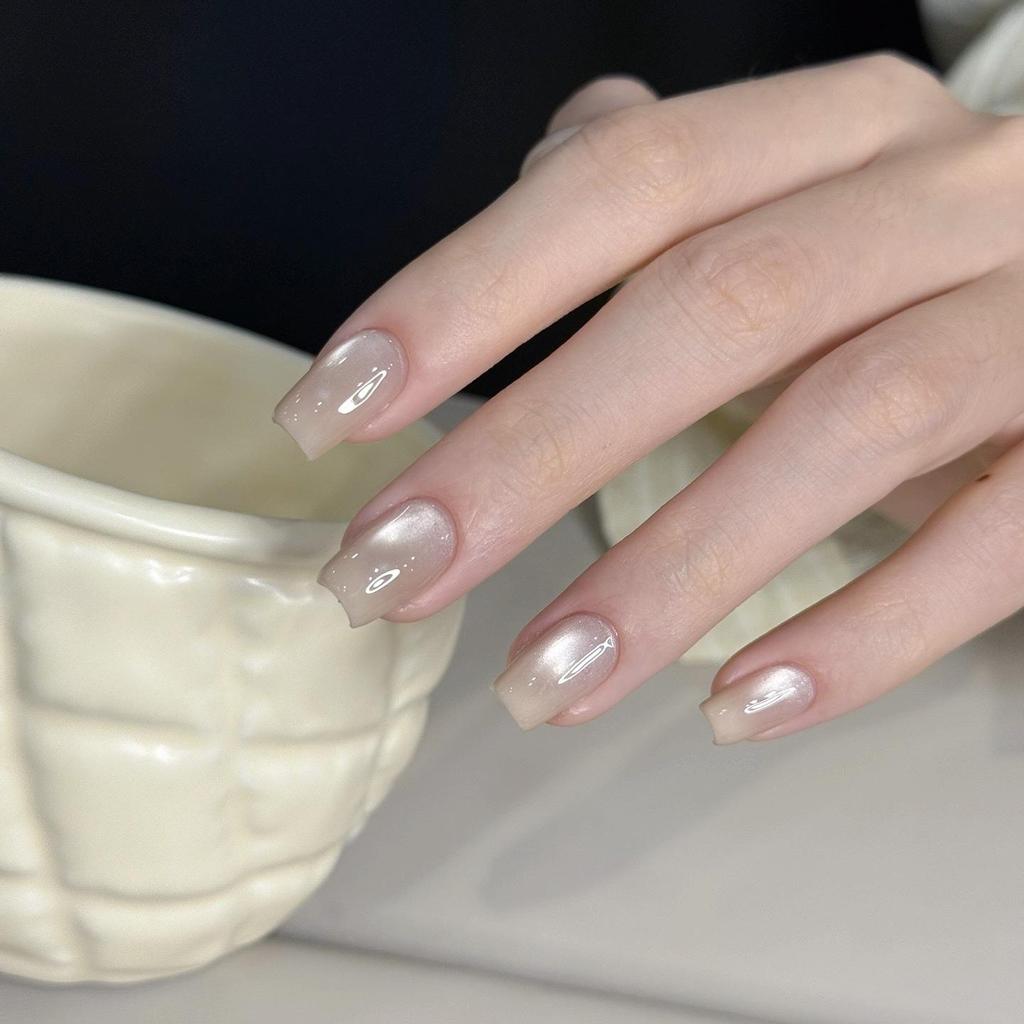 President Hua Little Black Bottle Leveling Gel: Satin Porcelain White Cat Eye & Crystal Whitening Gel Polish, 60 Colors