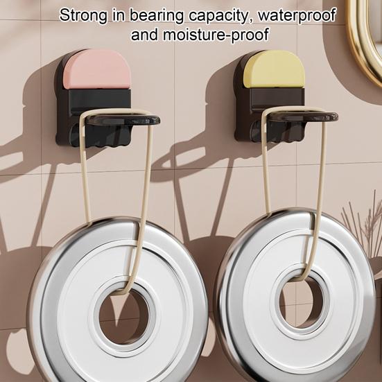 Suction Cup Bathroom Hanger Wall Mounted Hook Space Saving Organizer Adjustable Soap Dispenser Holder for Shower Shampoo Bottle