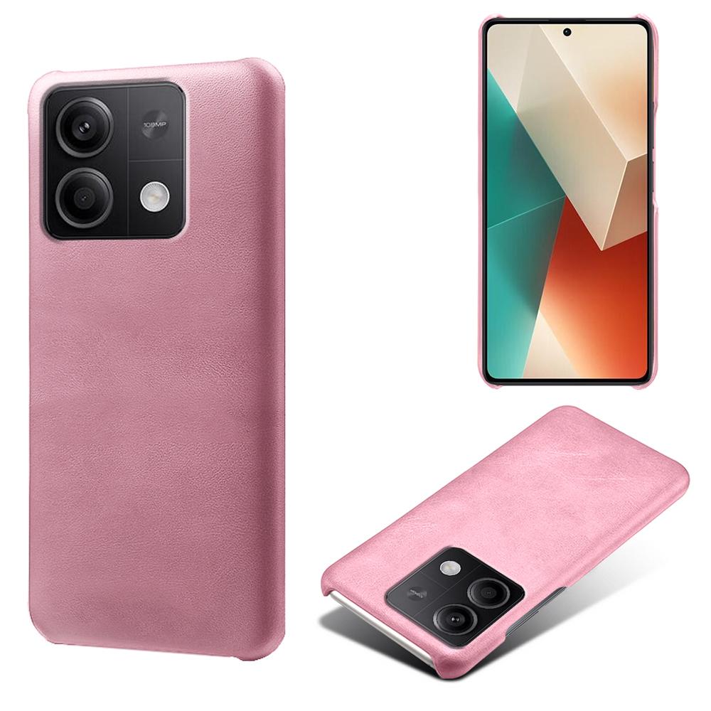 For Xiaomi Redmi Note 13 5G Case Calf Texture Anti-Drop PU+PC Phone Shell