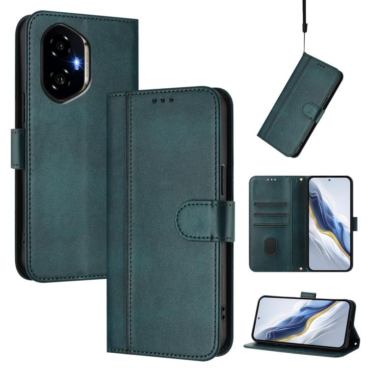 Linien-Spleißschnalle Retro Leder Handyhülle